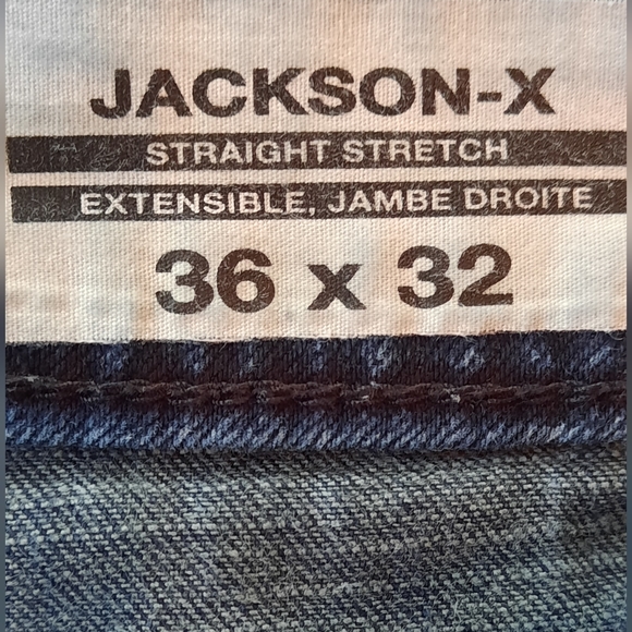 Buffalo David Bitton Jackson-X Straight Stretch Jeans Dark Wash Men's Size 36x32 - Picture 8 of 10